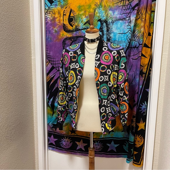 🌈 Amazing Colorful Vintage art jacket - Picture 4 of 12